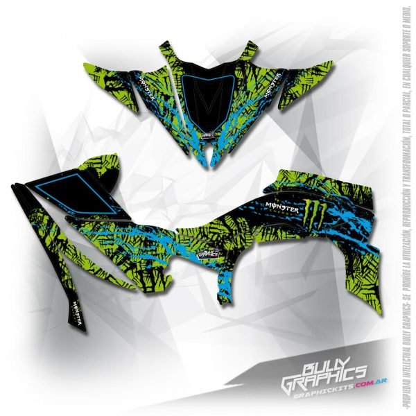 monster 2 YFZ450R graphics
