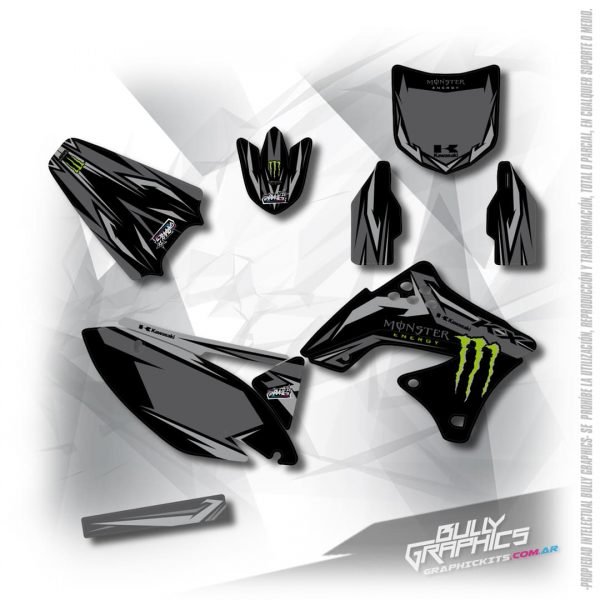 monster 4 KAWASAKI MX GRAPHICS