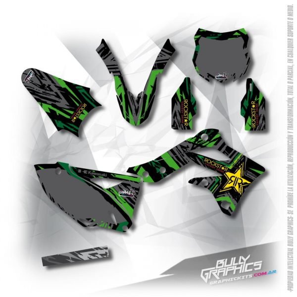 rockstar 8 KAWASAKI MX GRAPHICS